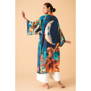 Hare and Moon Kimono Gown - Midnight-Nook & Cranny Gift Store-2019 National Gift Store Of The Year-Ireland-Gift Shop