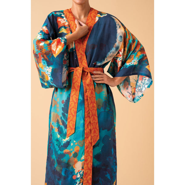 Hare and Moon Kimono Gown - Midnight-Nook & Cranny Gift Store-2019 National Gift Store Of The Year-Ireland-Gift Shop