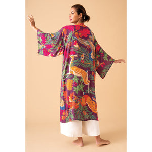 Winter Wonderland Kimono Gown - Damson Mix-Nook & Cranny Gift Store-2019 National Gift Store Of The Year-Ireland-Gift Shop