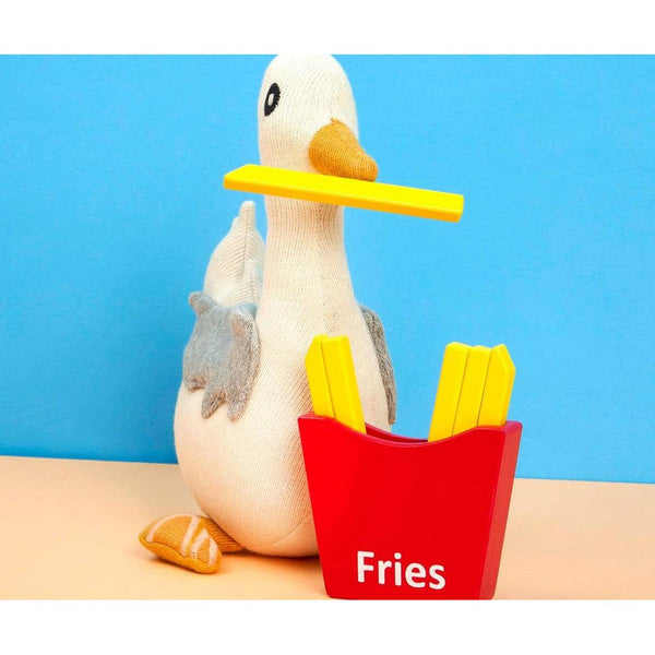 Seagull Soft Toy, Knitted Organic Cotton
