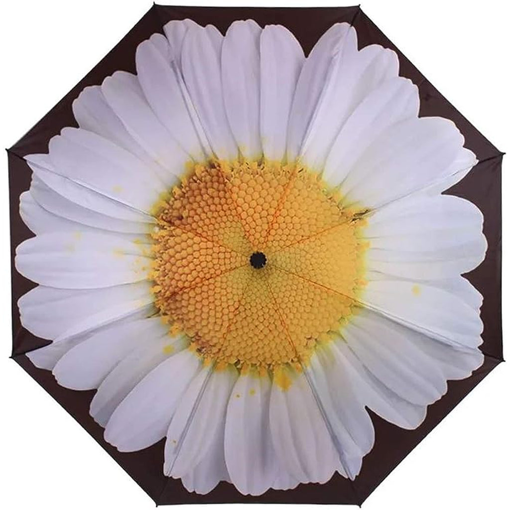 Everyday Reverse Folding Umbrella - White Daisy-Nook & Cranny Gift Store-2019 National Gift Store Of The Year-Ireland-Gift Shop