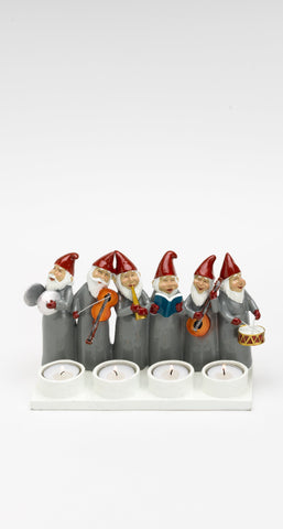 Ceramic Advent Candle Holder - Grey-Nook & Cranny Gift Store-2019 National Gift Store Of The Year-Ireland-Gift Shop