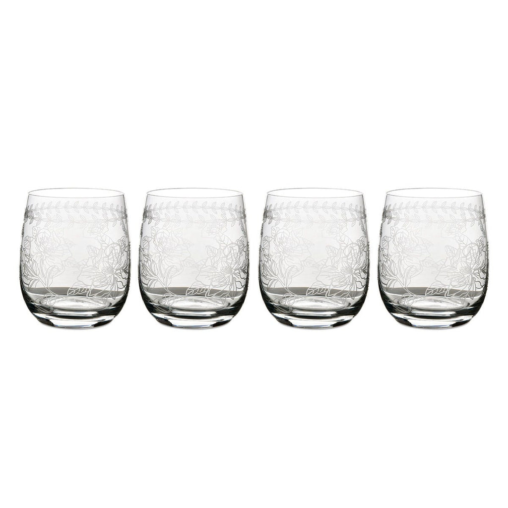 Botanic Garden Set of 4 Crystal Tumblers-Nook & Cranny Gift Store-2019 National Gift Store Of The Year-Ireland-Gift Shop