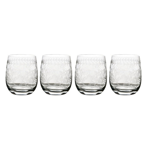 Botanic Garden Set of 4 Crystal Tumblers-Nook & Cranny Gift Store-2019 National Gift Store Of The Year-Ireland-Gift Shop