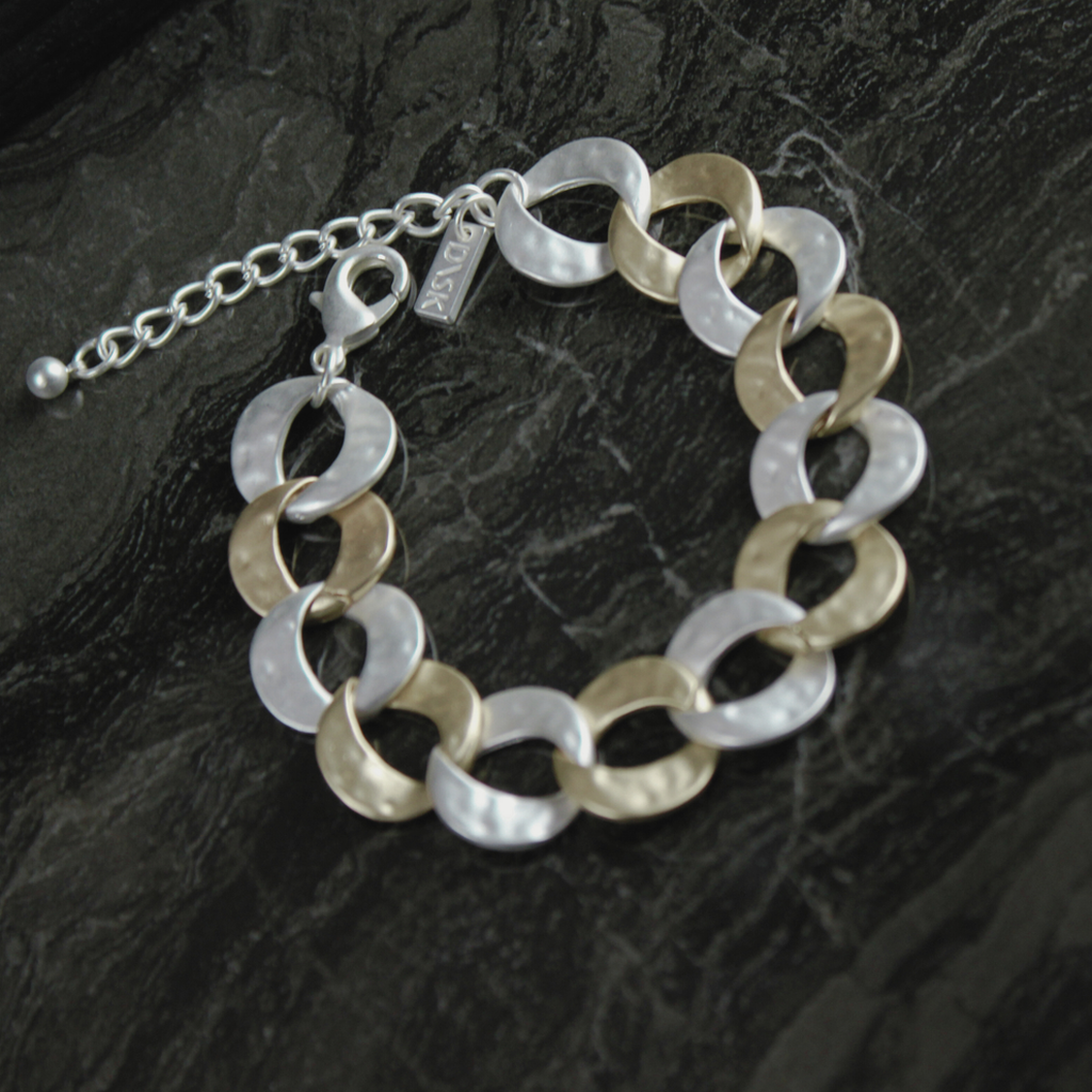 Audrey 2 Tone Bracelet - Gold & Silver-Nook & Cranny Gift Store-2019 National Gift Store Of The Year-Ireland-Gift Shop