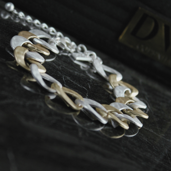 Audrey 2 Tone Bracelet - Gold & Silver-Nook & Cranny Gift Store-2019 National Gift Store Of The Year-Ireland-Gift Shop