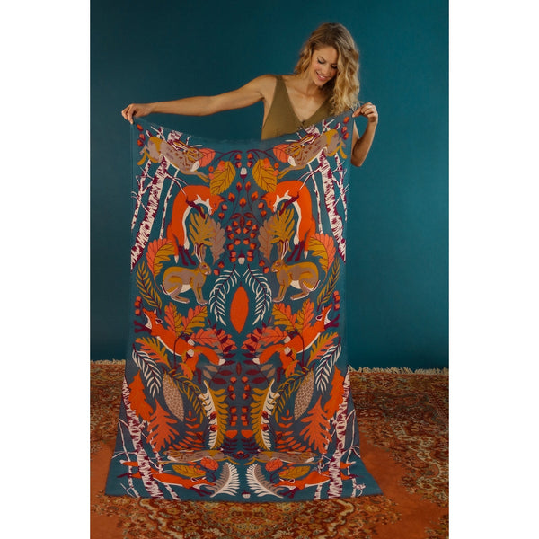 Woodland Kingdom Print Scarf-Nook & Cranny Gift Store-2019 National Gift Store Of The Year-Ireland-Gift Shop