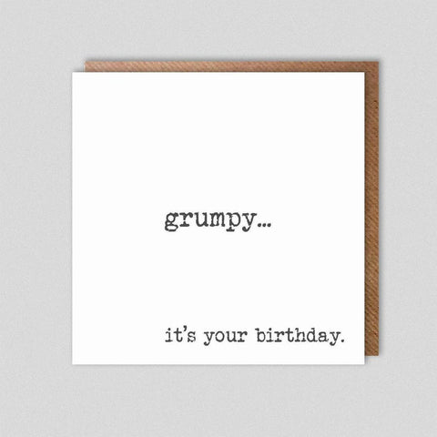 Grumpy...it's your birthday...-Nook & Cranny Gift Store-2019 National Gift Store Of The Year-Ireland-Gift Shop