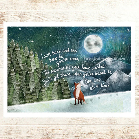 A4 Art Print - 'Mountains'-Nook & Cranny Gift Store-2019 National Gift Store Of The Year-Ireland-Gift Shop