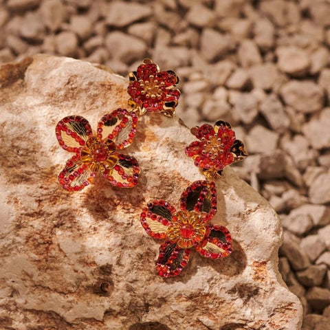Handmade Floral Earrings-Nook & Cranny Gift Store-2019 National Gift Store Of The Year-Ireland-Gift Shop