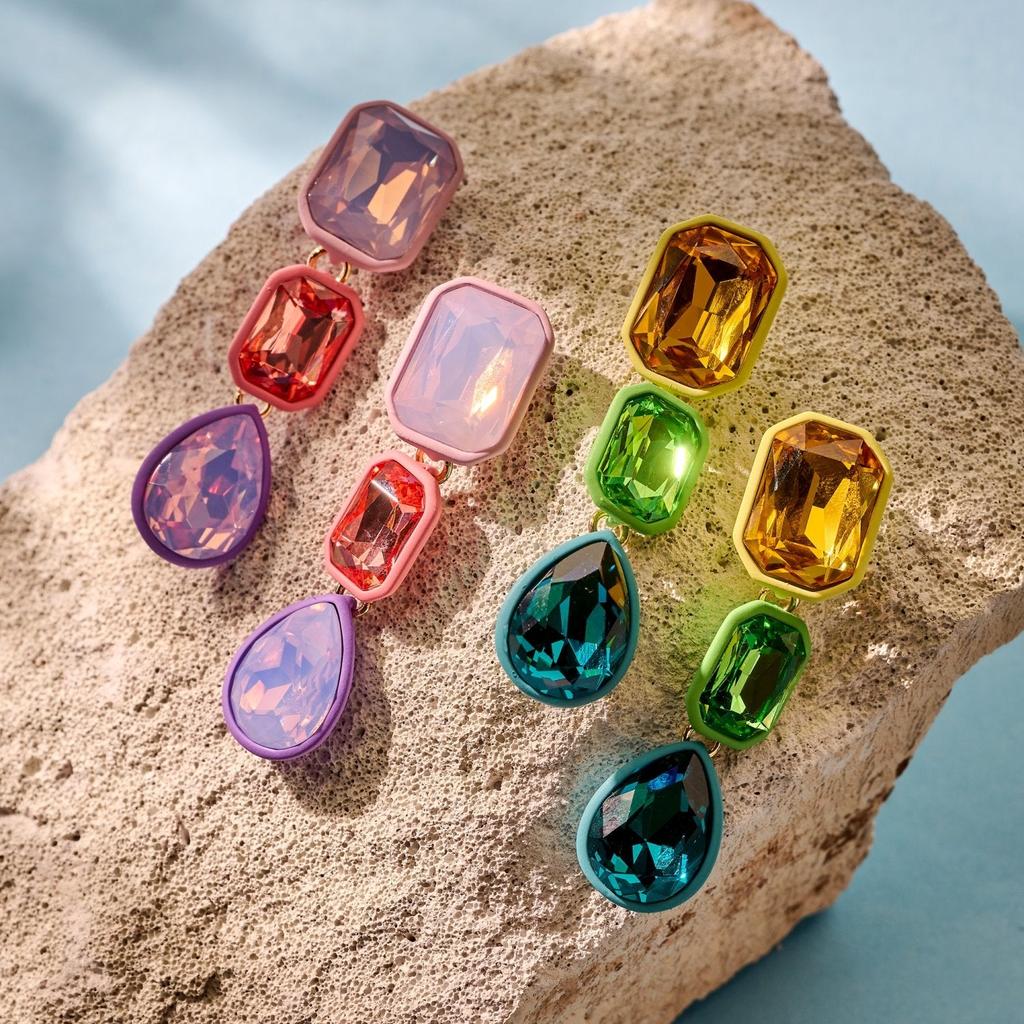 Multicolour Teardrop Drop Earrings.-Nook & Cranny Gift Store-2019 National Gift Store Of The Year-Ireland-Gift Shop