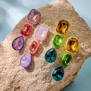 Multicolour Teardrop Drop Earrings.-Nook & Cranny Gift Store-2019 National Gift Store Of The Year-Ireland-Gift Shop