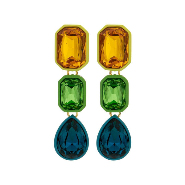 Multicolour Teardrop Drop Earrings.-Nook & Cranny Gift Store-2019 National Gift Store Of The Year-Ireland-Gift Shop