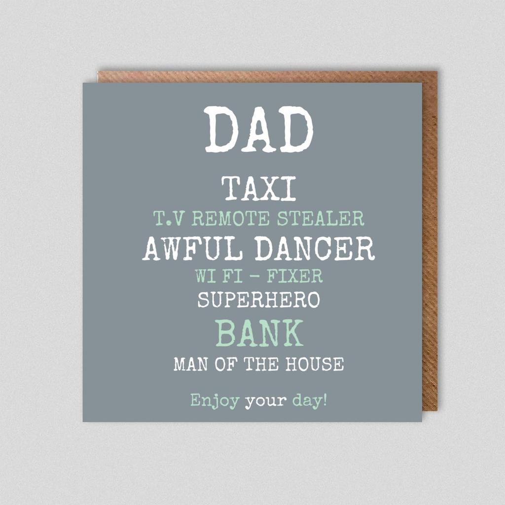 Dad, taxi...-Nook & Cranny Gift Store-2019 National Gift Store Of The Year-Ireland-Gift Shop