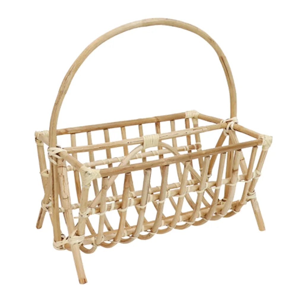 Stylish Rattan Magazine Holder-Nook & Cranny Gift Store-2019 National Gift Store Of The Year-Ireland-Gift Shop