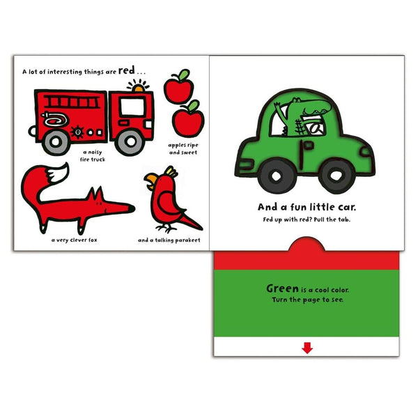 Red Car / Green Car - Colouring Changing Hardback Book
