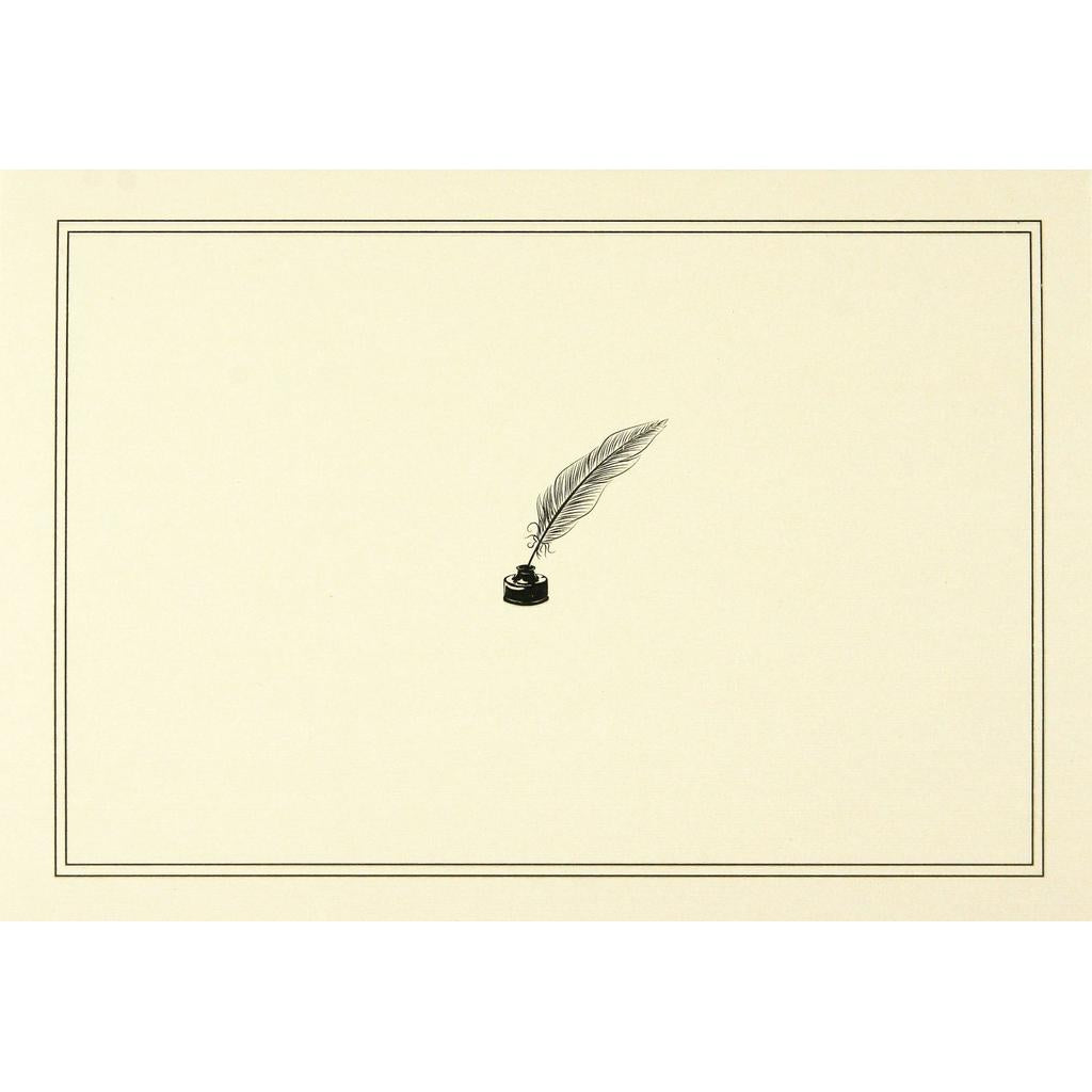 Box Set 14 Thank You Note Cards - Quill Pen & Ink-Nook & Cranny Gift Store-2019 National Gift Store Of The Year-Ireland-Gift Shop