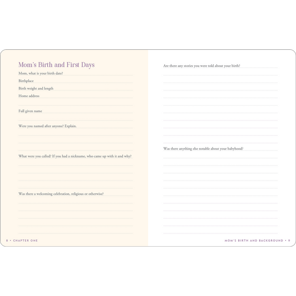 Keepsake Memory Journal - Mom's Story-Nook & Cranny Gift Store-2019 National Gift Store Of The Year-Ireland-Gift Shop