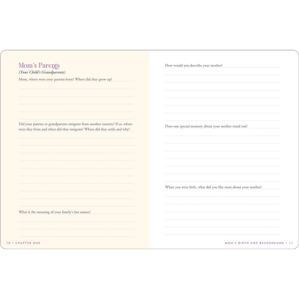 Keepsake Memory Journal - Mom's Story-Nook & Cranny Gift Store-2019 National Gift Store Of The Year-Ireland-Gift Shop