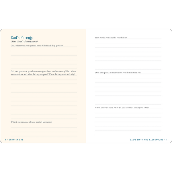 Keepsake Memory Journal - Dad's Story-Nook & Cranny Gift Store-2019 National Gift Store Of The Year-Ireland-Gift Shop