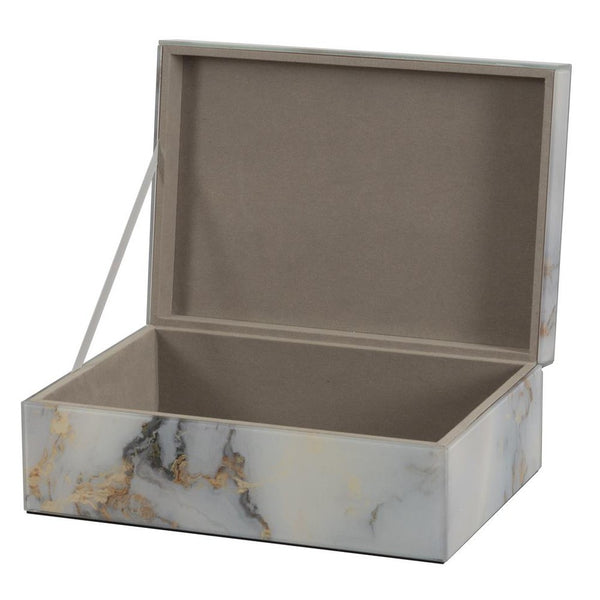 Glass Jewellery Case - Golden Vein Marble-Nook & Cranny Gift Store-2019 National Gift Store Of The Year-Ireland-Gift Shop