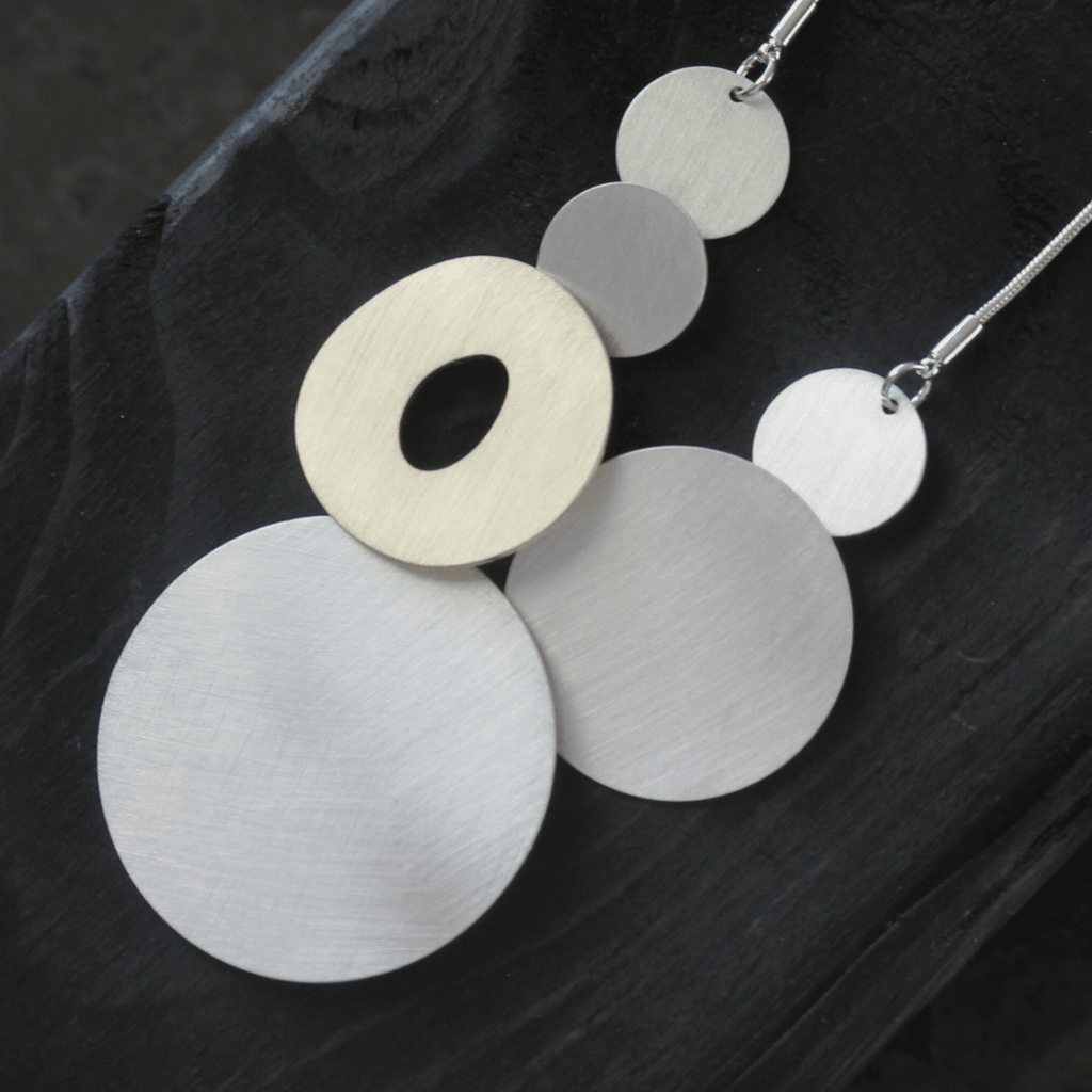 Alaya Adjustable 2-Tone Necklace - Abstract-Nook & Cranny Gift Store-2019 National Gift Store Of The Year-Ireland-Gift Shop