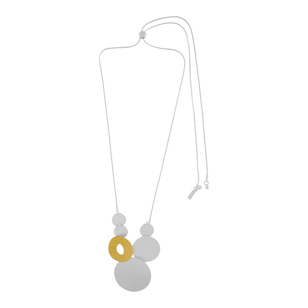 Alaya Adjustable 2-Tone Necklace - Abstract-Nook & Cranny Gift Store-2019 National Gift Store Of The Year-Ireland-Gift Shop
