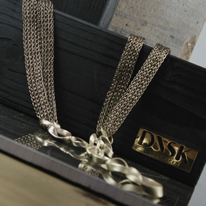 Anastazia Long Knitted Fluid Necklace - Gold-Nook & Cranny Gift Store-2019 National Gift Store Of The Year-Ireland-Gift Shop