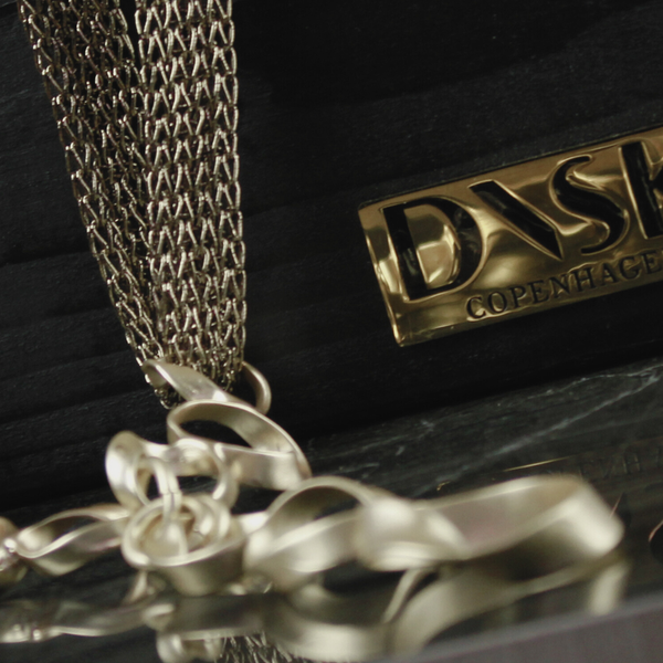 Anastazia Long Knitted Fluid Necklace - Gold-Nook & Cranny Gift Store-2019 National Gift Store Of The Year-Ireland-Gift Shop