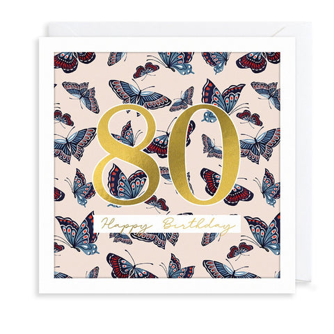 Happy 80th Birthday (Butterflies)...-Nook & Cranny Gift Store-2019 National Gift Store Of The Year-Ireland-Gift Shop