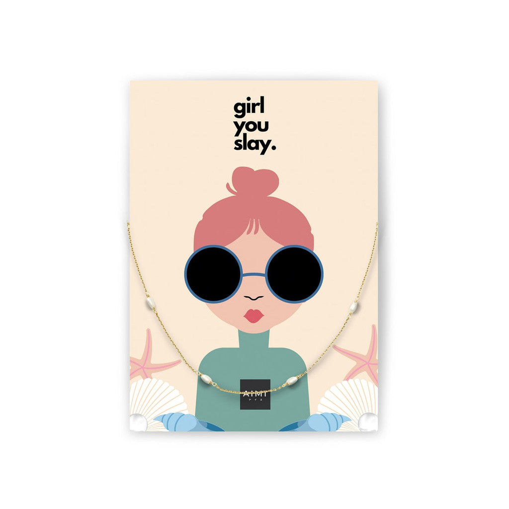 Aimi Necklace - Girl you Slay!-Nook & Cranny Gift Store-2019 National Gift Store Of The Year-Ireland-Gift Shop