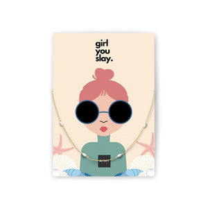 Aimi Necklace - Girl you Slay!-Nook & Cranny Gift Store-2019 National Gift Store Of The Year-Ireland-Gift Shop