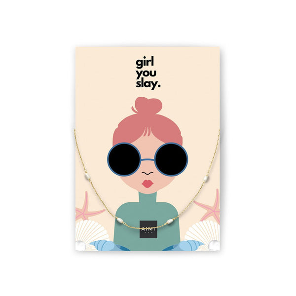 Aimi Necklace - Girl you Slay!-Nook & Cranny Gift Store-2019 National Gift Store Of The Year-Ireland-Gift Shop