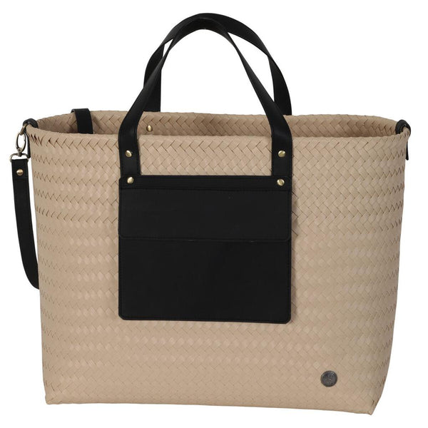 Percey Shopper Bag - Natural & Black-Nook & Cranny Gift Store-2019 National Gift Store Of The Year-Ireland-Gift Shop