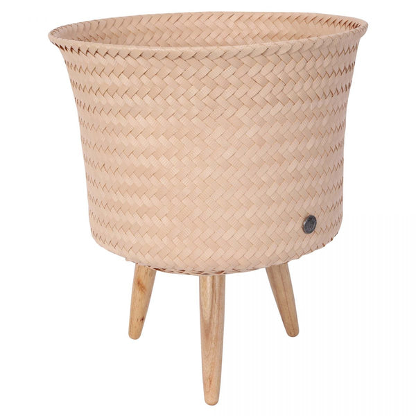 Mid height planter basket - on cinnamon wood legs-Nook & Cranny Gift Store-2019 National Gift Store Of The Year-Ireland-Gift Shop