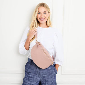 Elie Beaumont Sling Italian Leather Bag - Blush-Nook & Cranny Gift Store-2019 National Gift Store Of The Year-Ireland-Gift Shop