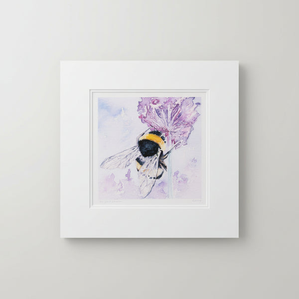 "The great pollinator" Bee Watercolour Print by Breda Greaney-Nook & Cranny Gift Store-2019 National Gift Store Of The Year-Ireland-Gift Shop