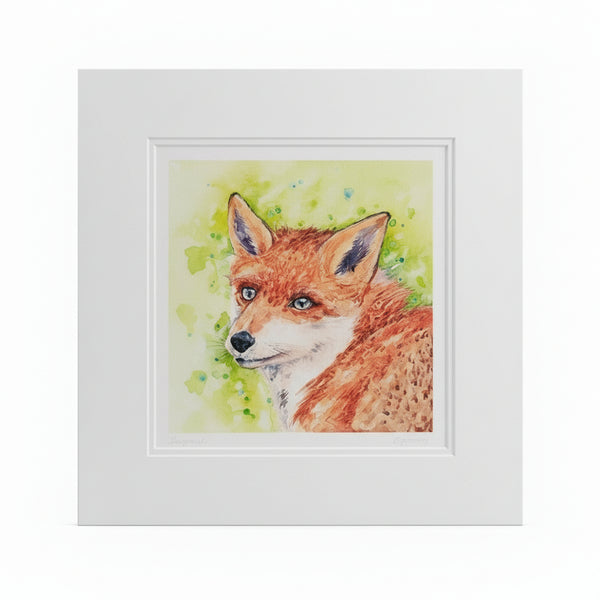 "Sionnach" Fox Watercolour Print by Breda Greaney-Nook & Cranny Gift Store-2019 National Gift Store Of The Year-Ireland-Gift Shop