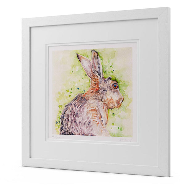 "An Giorrai" Hare Watercolour Print by Breda Greaney-Nook & Cranny Gift Store-2019 National Gift Store Of The Year-Ireland-Gift Shop