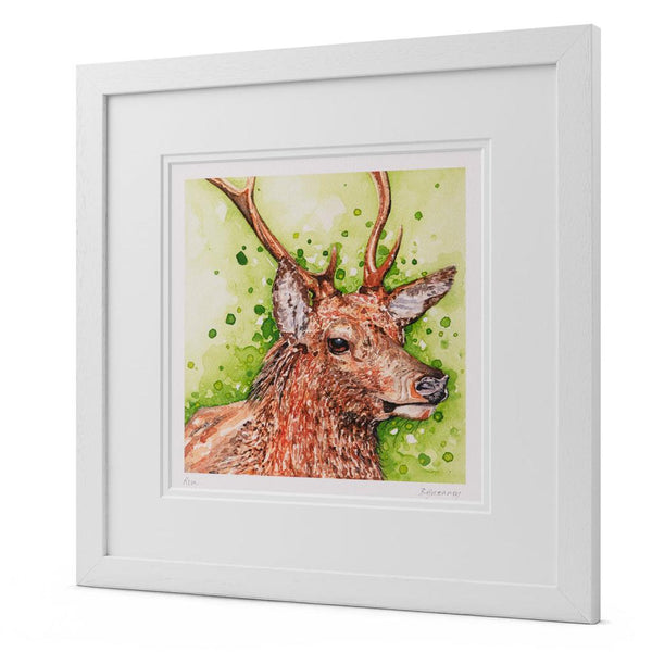"Rua" Irish Stag Watercolour Print by Breda Greaney-Nook & Cranny Gift Store-2019 National Gift Store Of The Year-Ireland-Gift Shop