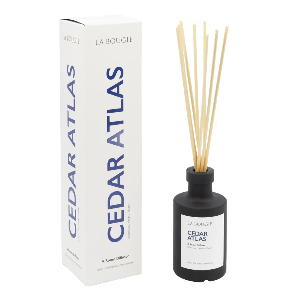 La Bougie - Cedar Atlas Room Diffuser (100ml)-Nook & Cranny Gift Store-2019 National Gift Store Of The Year-Ireland-Gift Shop