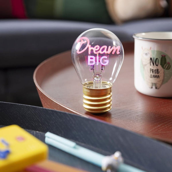 Dream Big - Lightbulb Shaped Table Lamp-Nook & Cranny Gift Store-2019 National Gift Store Of The Year-Ireland-Gift Shop