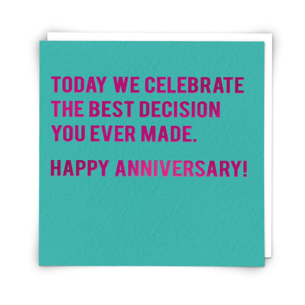 Best Decision, Happy Anniversary...-Nook & Cranny Gift Store-2019 National Gift Store Of The Year-Ireland-Gift Shop