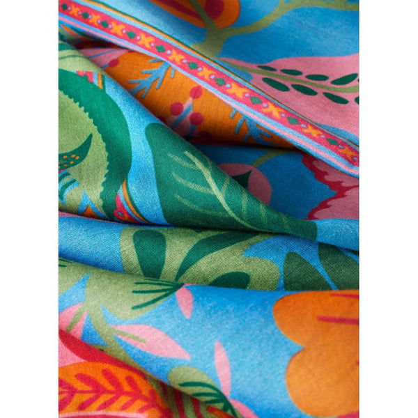 Folky Floral Cotton Scarf-Nook & Cranny Gift Store-2019 National Gift Store Of The Year-Ireland-Gift Shop
