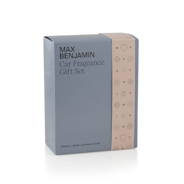 Max Benjamin - Car Fragnance Gift Set (Dodici / Irish Leather & Oud-Nook & Cranny Gift Store-2019 National Gift Store Of The Year-Ireland-Gift Shop