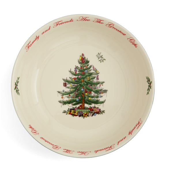 "Family & Friends" Serving Bowl - Christmas Tree-Nook & Cranny Gift Store-2019 National Gift Store Of The Year-Ireland-Gift Shop
