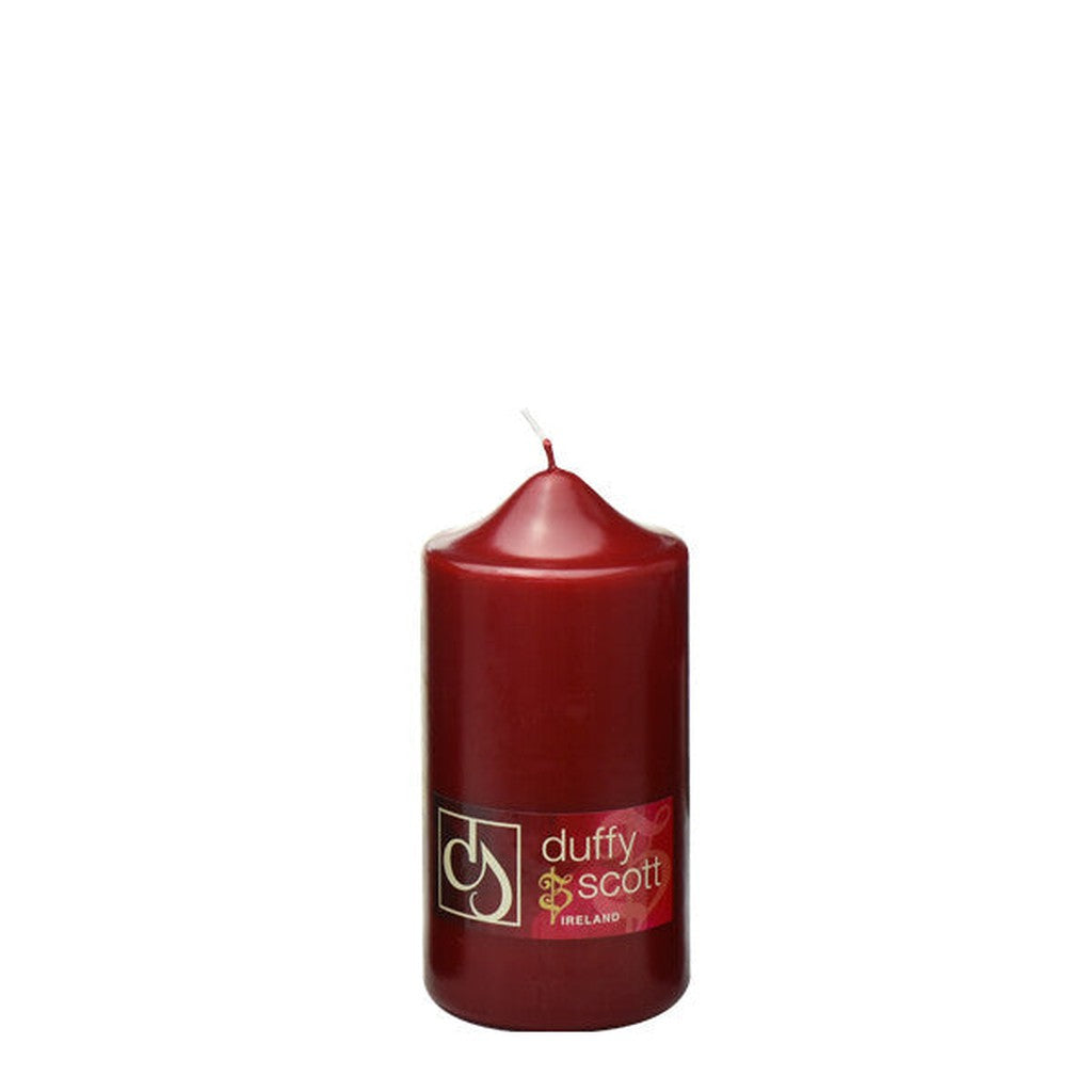 Pillar Candle - Claret (150 x 80mm)-Nook & Cranny Gift Store-2019 National Gift Store Of The Year-Ireland-Gift Shop