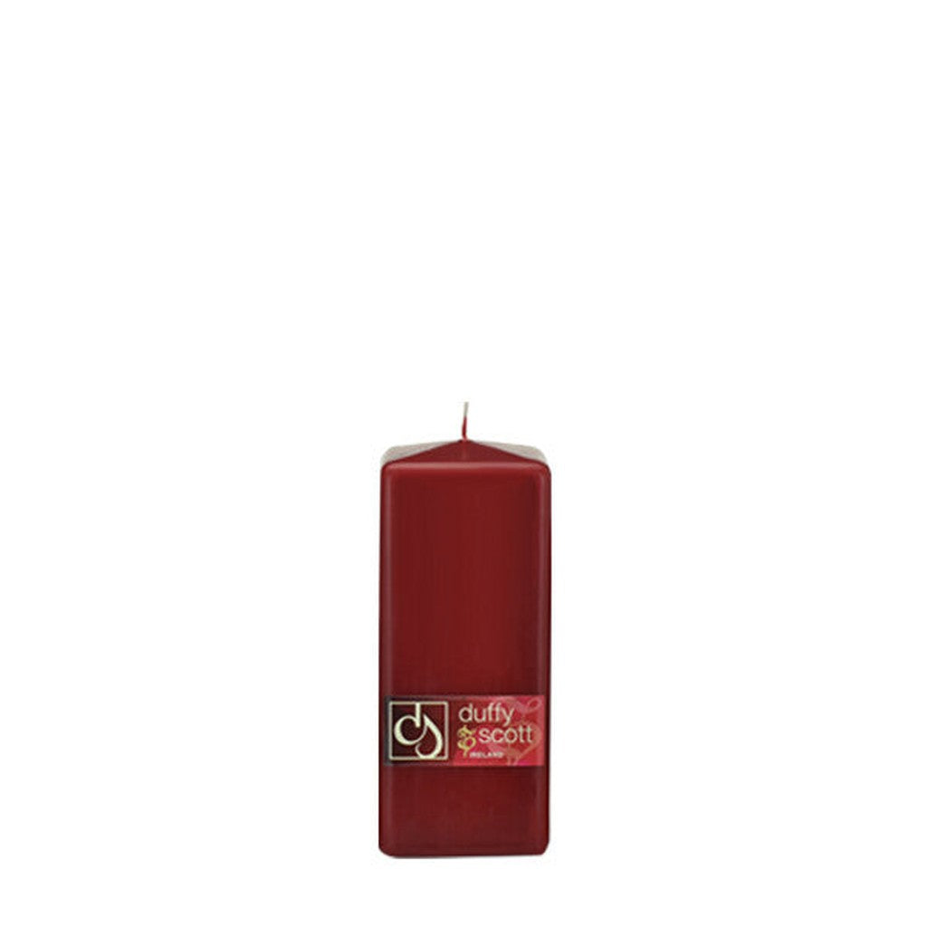 Square Candle - Claret (7")-Nook & Cranny Gift Store-2019 National Gift Store Of The Year-Ireland-Gift Shop