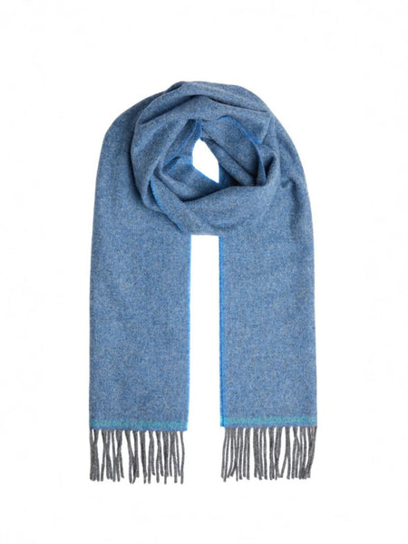 100% Lambswool Scarf by Foxford - Cornish Blue-Nook & Cranny Gift Store-2019 National Gift Store Of The Year-Ireland-Gift Shop