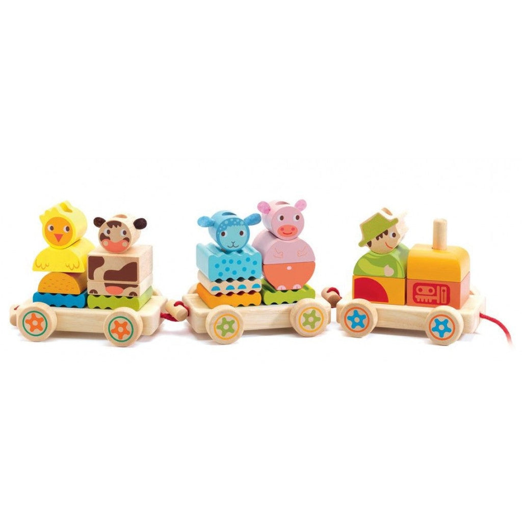 Djeco - Pull Along Train-Nook & Cranny Gift Store-2019 National Gift Store Of The Year-Ireland-Gift Shop